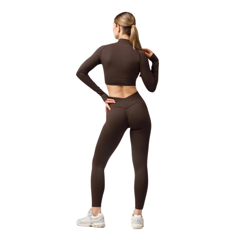 CARPATREE legginsy damskie ELITE PUSH UP coffee