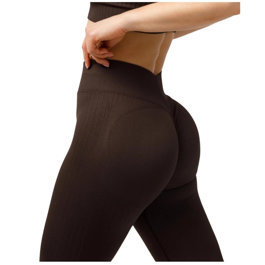 CARPATREE legginsy damskie ELITE PUSH UP coffee