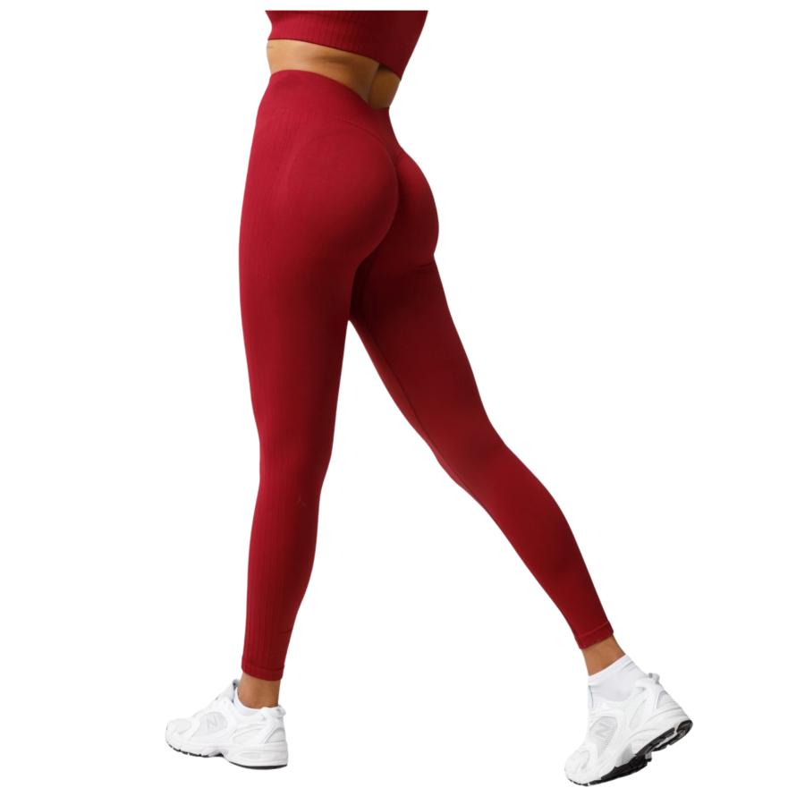 CARPATREE legginsy damskie ELITE PUSH UP red