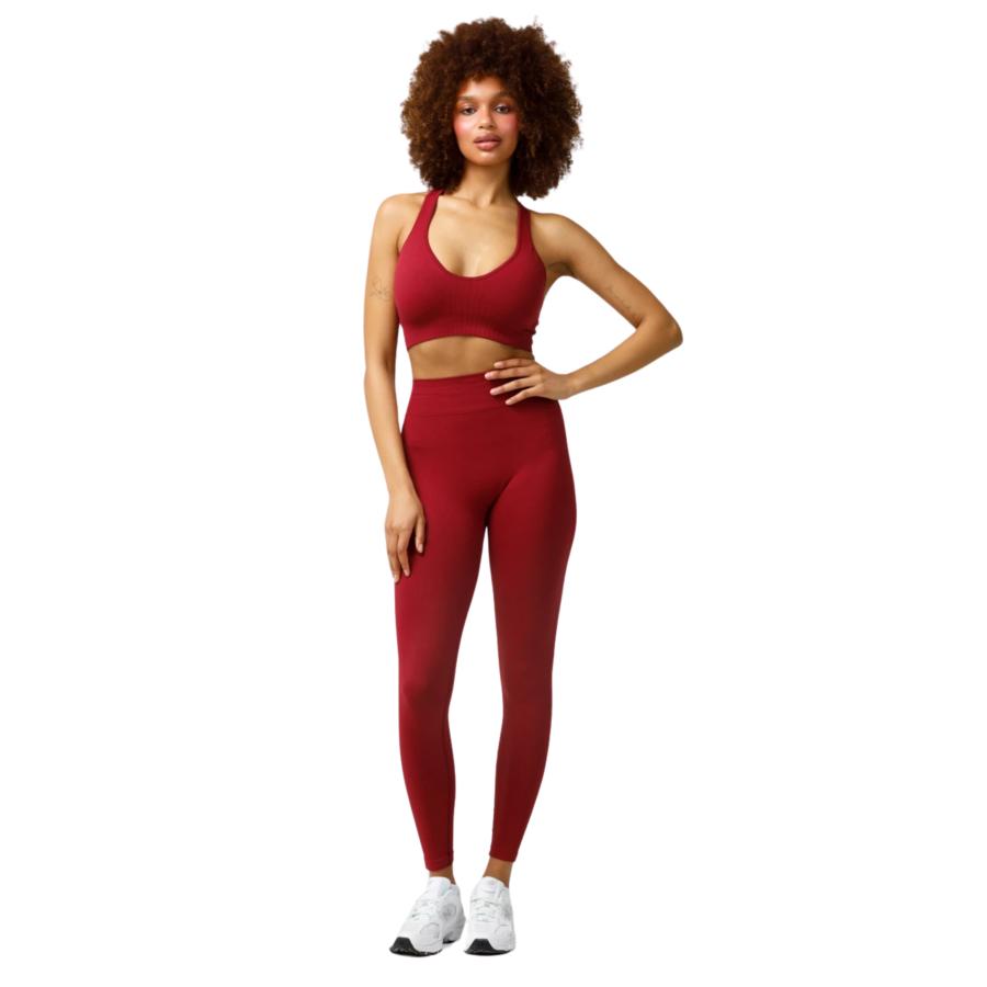 CARPATREE legginsy damskie ELITE PUSH UP red