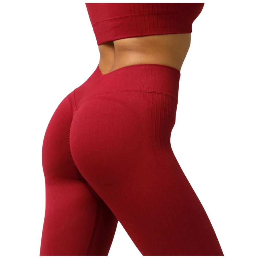CARPATREE legginsy damskie ELITE PUSH UP red